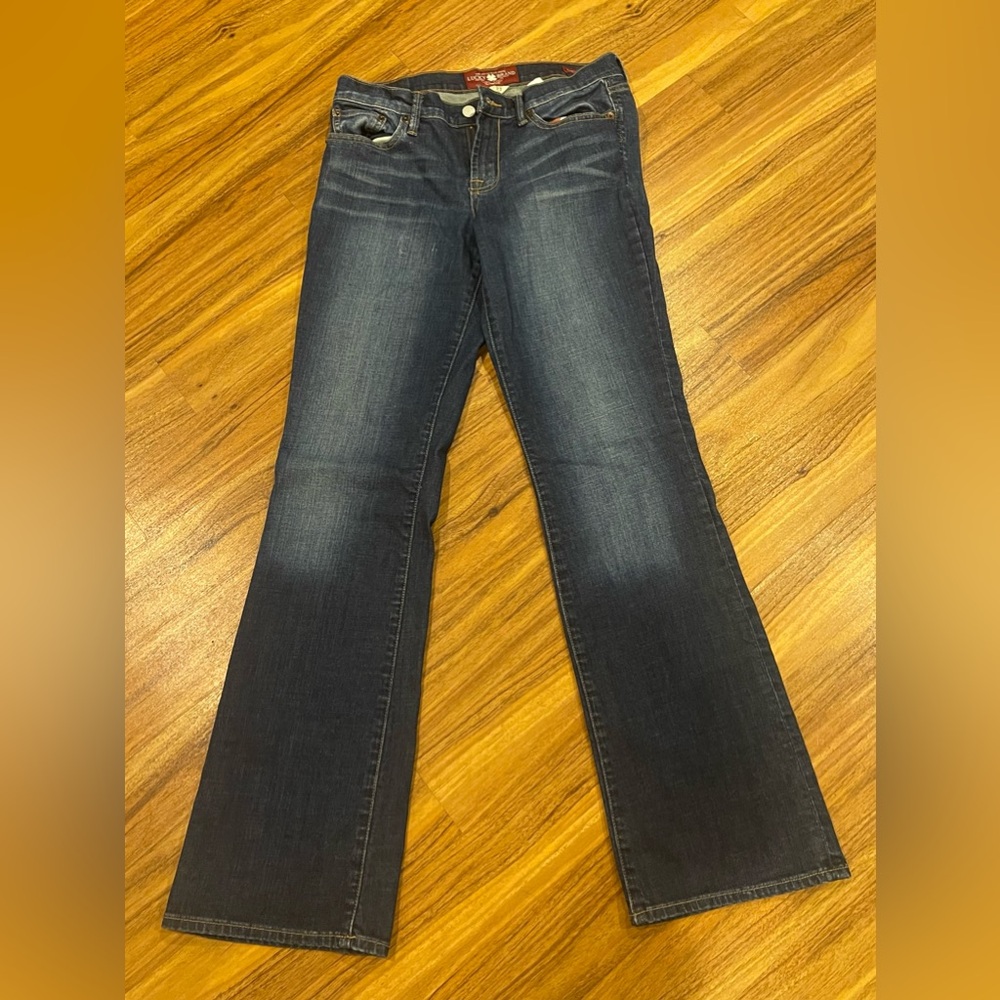 Lucky Brand Womens Blue Denim Bootcut Medium Wash Jeans Size 4/27